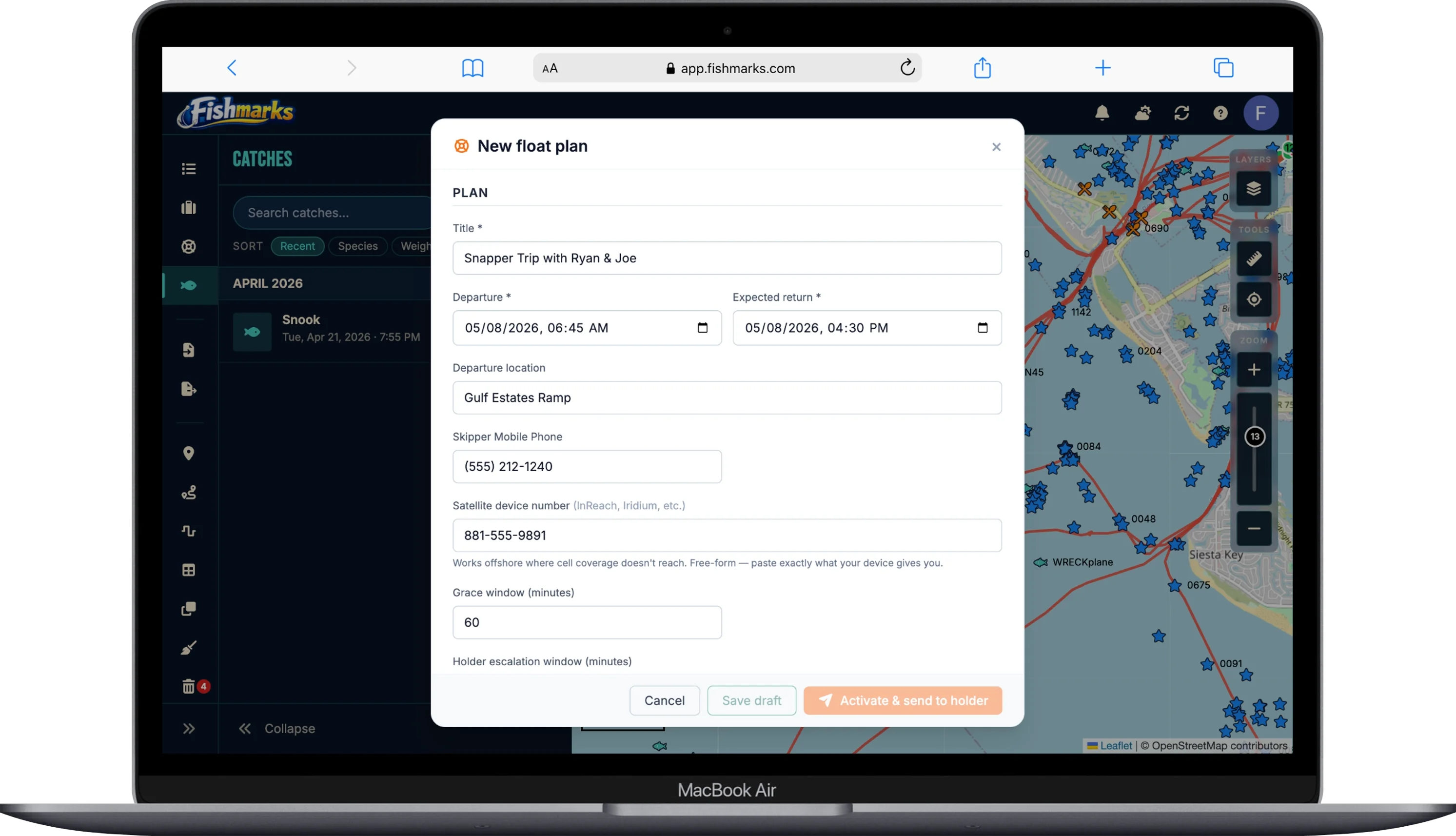 FISHMARKS app screenshot